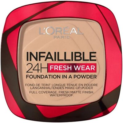 L'Oréal Infaillible 24H Powder Foundation - True Beige - Foundation L'Oréal Infaillible 24H Powder Foundation - True Beige - Foundation