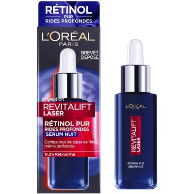 L'Oréal Paris Revitalift Laser Serum Nocny 0.2% Retinol Czysty 30ml L'Oréal Paris Revitalift Laser Serum Nocny 0.2% Retinol Czysty 30ml