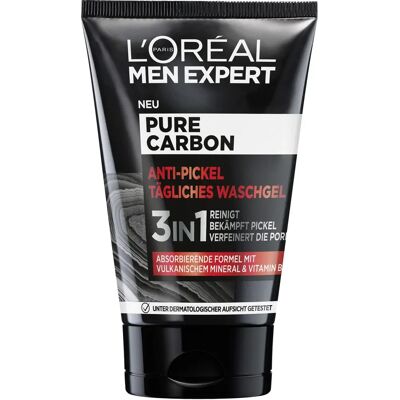 L'Oréal Men Expert Zuiver Koolstof Anti-Puistjes Gezichtsgel L'Oréal Men Expert Zuiver Koolstof Anti-Puistjes Gezichtsgel