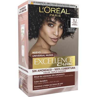 L'Oréal Paris Excellence Universele Nudes Zwart - Haarverf L'Oréal Paris Excellence Universele Nudes Zwart - Haarverf