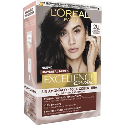 L'Oreal Excellence 2u-donkerste Bruin Haarverf - Haarverf L'Oreal Excellence 2u-donkerste Bruin Haarverf - Haarverf