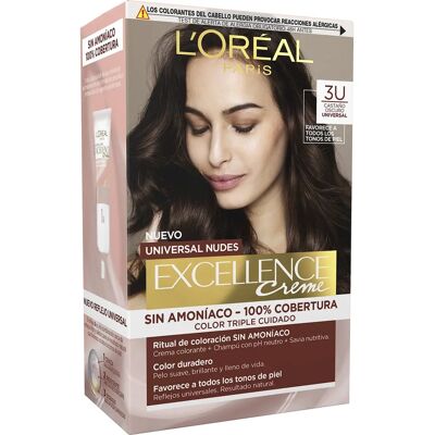 L'Oréal Paris Excellence Donkerbruin Haarverf - Permanent, Zonder Ammoniak L'Oréal Paris Excellence Donkerbruin Haarverf - Permanent, Zonder Ammoniak