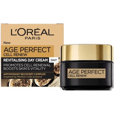 L'Oréal Paris Age Perfect Zellrenew Tagescreme - Anti-Falten Feuchtigkeitspflege für Damen L'Oréal Paris Age Perfect Zellrenew Tagescreme - Anti-Falten Feuchtigkeitspflege für Damen