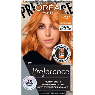 L'Oréal Paris Préférence Vivid Colours Kupfer - Haarfarbe L'Oréal Paris Préférence Vivid Colours Kupfer - Haarfarbe