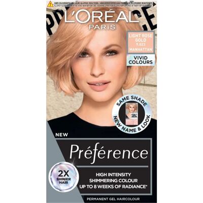 L'Oréal Paris Preference Vivid Colors Light Rose Gold - Hair Dye L'Oréal Paris Preference Vivid Colors Light Rose Gold - Hair Dye