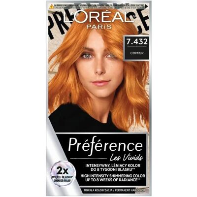 L'Oreal Paris Koppar Hårfärg - Långvarig färg L'Oreal Paris Koppar Hårfärg - Långvarig färg