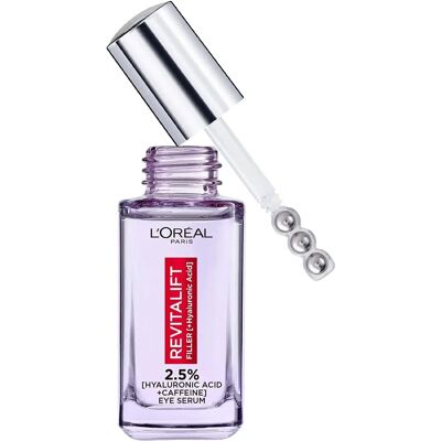 L'Oreal Paris Hyaluronic Acid & Caffeine Eye Serum - Revitalift Filler - 20Ml L'Oreal Paris Hyaluronic Acid & Caffeine Eye Serum - Revitalift Filler - 20Ml