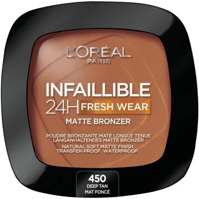 L'Oreal Paris Infaillible 24H Fraîcheur Porte-Matte Bronzer - Profond, Léger - Bronzer - Publicité L'Oreal Paris Infaillible 24H Fraîcheur Porte-Matte Bronzer - Profond, Léger - Bronzer - Publicité