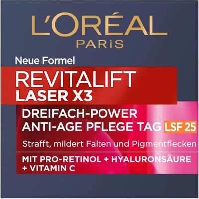 L’Oréal Paris Revitalift Laser X3 SPF 25 Tagespflege L’Oréal Paris Revitalift Laser X3 SPF 25 Tagespflege