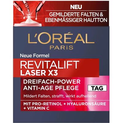 L’Oréal Paris Revitalift Laser X3 Anti-Age Tagespflege L’Oréal Paris Revitalift Laser X3 Anti-Age Tagespflege