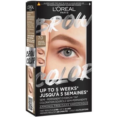 L'Oréal Paris Wenkbrauwverf Semi-permanent 7.0 Donker Blond - Wenkbrauwtint L'Oréal Paris Wenkbrauwverf Semi-permanent 7.0 Donker Blond - Wenkbrauwtint