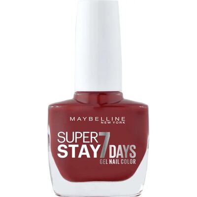 Vernis à ongles rouge profond de Maybelline New York - Gel flexible - Publicité Vernis à ongles rouge profond de Maybelline New York - Gel flexible - Publicité