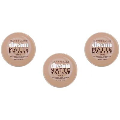 Fond de Teint Honey Beige Maybelline - Mousse Mat - Léger, Respirant, Non Gras - Publicité Fond de Teint Honey Beige Maybelline - Mousse Mat - Léger, Respirant, Non Gras - Publicité