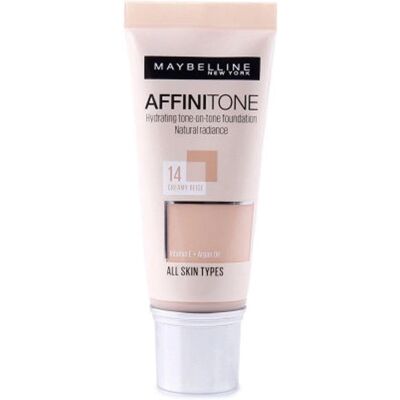 Maybelline Affinitone Fond de Teint Crème - Beige Crémeux - Publicité Maybelline Affinitone Fond de Teint Crème - Beige Crémeux - Publicité
