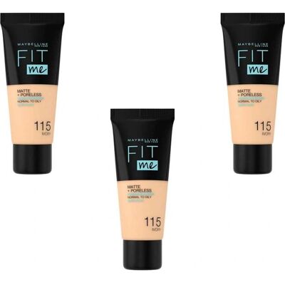 Maybelline Fit Me! Fond de Teint Mat + Poreless - Fond de teint Maybelline Fit Me! Fond de Teint Mat + Poreless - Fond de teint