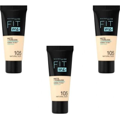 Maybelline New York Fit Me Mat et Poreless Fond de Teint Liquide - Fond de Teint - Publicité Maybelline New York Fit Me Mat et Poreless Fond de Teint Liquide - Fond de Teint - Publicité