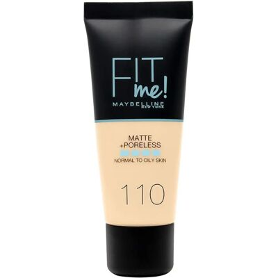 Maybelline Fit Me Matte Poreless Foundation - #110 Porcelaine Maybelline Fit Me Matte Poreless Foundation - #110 Porcelaine