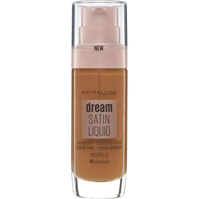 Fond de teint liquide Satin Dream de Maybelline - Santalwood - Aspect radieux et sain - Fond de teint - Publicité Fond de teint liquide Satin Dream de Maybelline - Santalwood - Aspect radieux et sain - Fond de teint - Publicité