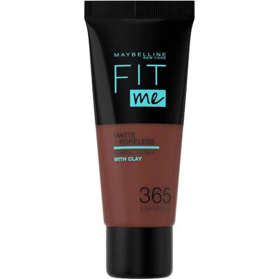 Maybelline New York Fit Me Fond de Teint Liquide Mat et Poreless - 365 Espresso Maybelline New York Fit Me Fond de Teint Liquide Mat et Poreless - 365 Espresso