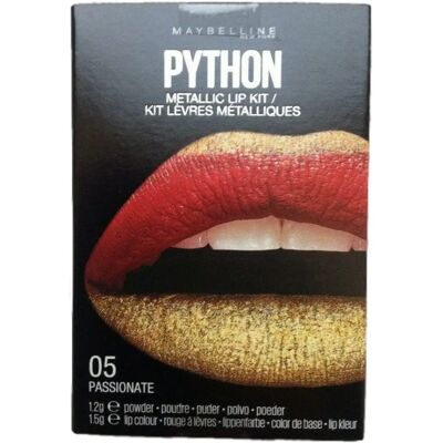 Maybelline Python Metallic Lip Kit Passionate - Kit de lèvres - Publicité Maybelline Python Metallic Lip Kit Passionate - Kit de lèvres - Publicité