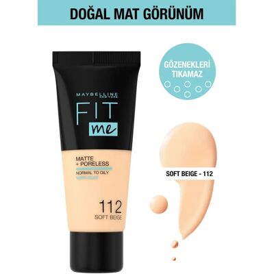 Maybelline Soft Beige Mattierte Foundation - Für ölige Haut Maybelline Soft Beige Mattierte Foundation - Für ölige Haut