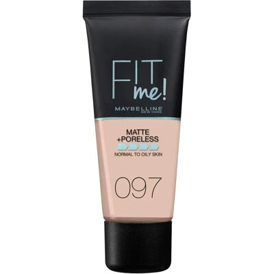 Maybelline Fit Me Matte & Poreless Foundation - Natural Porcelain - 30ml Maybelline Fit Me Matte & Poreless Foundation - Natural Porcelain - 30ml