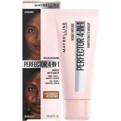 Maybelline New York Trucco Opaco 4-in-1 Medio Profondo - 30ml Maybelline New York Trucco Opaco 4-in-1 Medio Profondo - 30ml