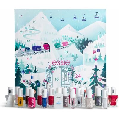 Set de Maquillage de Luxe Essie Calendrier de l'Avent 2022 - 24 Pièces - Publicité Set de Maquillage de Luxe Essie Calendrier de l'Avent 2022 - 24 Pièces - Publicité