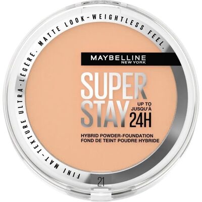 Maybelline New York SuperStay 24H Hybride Poeder-Foundation - Schaduw 21 Maybelline New York SuperStay 24H Hybride Poeder-Foundation - Schaduw 21