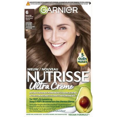 Garnier Nutrisse Permanente Haarkleuring - Natuurlijk Donkerblond Garnier Nutrisse Permanente Haarkleuring - Natuurlijk Donkerblond
