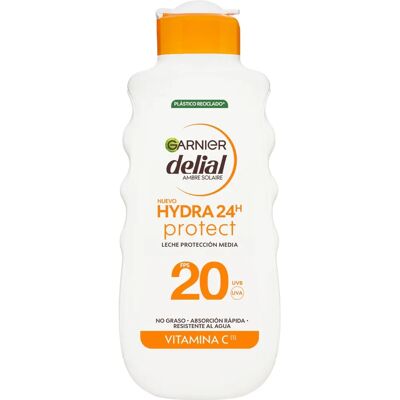 Lait Protecteur Garnier 24h Hydratation SPF20 - Publicité Lait Protecteur Garnier 24h Hydratation SPF20 - Publicité