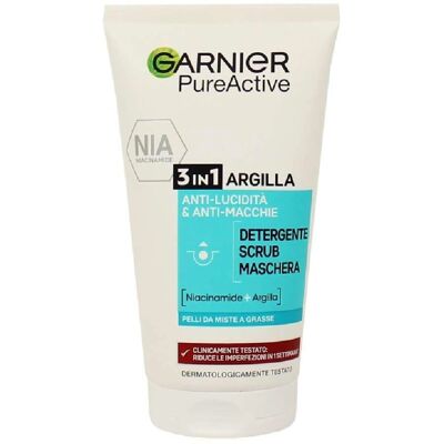 Garnier Pure Skin 3-in-1 Reinigungs-Gel - Peeling-Maske Garnier Pure Skin 3-in-1 Reinigungs-Gel - Peeling-Maske