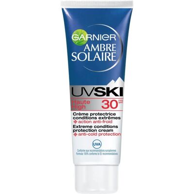 Garnier - Ambre Solaire UV Ski - SPF 30 - Crème solaire - Publicité Garnier - Ambre Solaire UV Ski - SPF 30 - Crème solaire - Publicité