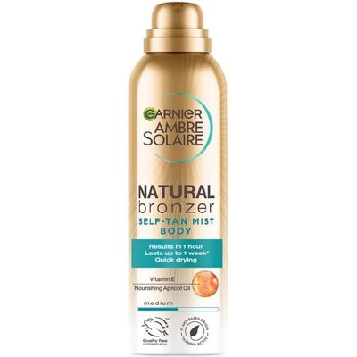 Garnier Ambre Solaire Natural Bronzer Spray auto-bronzeador - Médio para o corpo Garnier Ambre Solaire Natural Bronzer Spray auto-bronzeador - Médio para o corpo