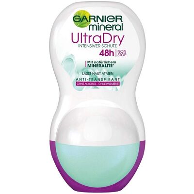 Garnier Mineral Ultra Dry Roll-On - Deodorant Garnier Mineral Ultra Dry Roll-On - Deodorant