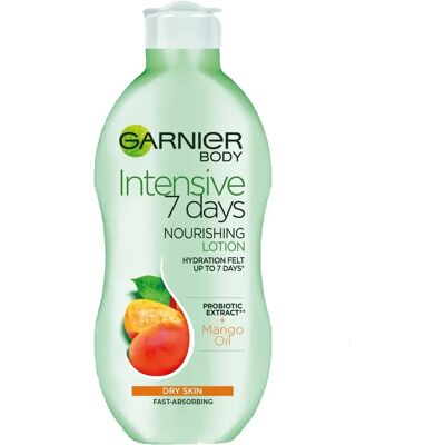 Lait Corps Mangue Garnier - Hydratation 7 Jours - 400ml - Publicité Lait Corps Mangue Garnier - Hydratation 7 Jours - 400ml - Publicité
