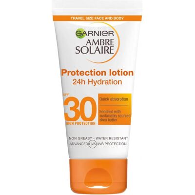 Garnier Ambre Solaire Face and Body Sunscreen SPF30 50ml Garnier Ambre Solaire Face and Body Sunscreen SPF30 50ml