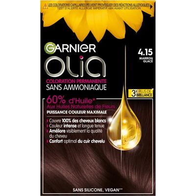Coloration permanente Marron Glacé avec huiles naturelles de fleurs - Brillance longue durée Coloration permanente Marron Glacé avec huiles naturelles de fleurs - Brillance longue durée