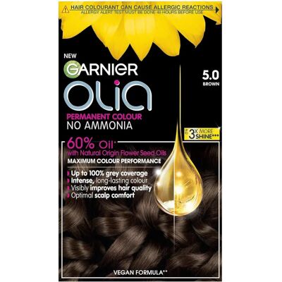 Garnier Olia 5.0 Brun Tinte Capillaire - Coloration Capillaire - Publicité Garnier Olia 5.0 Brun Tinte Capillaire - Coloration Capillaire - Publicité