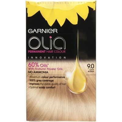 Garnier Olia Light Blonde Hair Dye - Permanent, Ammonia-Free Garnier Olia Light Blonde Hair Dye - Permanent, Ammonia-Free