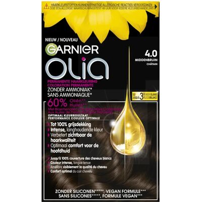 Garnier Olia 4.0 Ciemnobrązowa Farba do Włosów - Farba do włosów Garnier Olia 4.0 Ciemnobrązowa Farba do Włosów - Farba do włosów