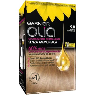 Garnier Olia 9 Blond Très Clair - Coloration Capillaire - Publicité Garnier Olia 9 Blond Très Clair - Coloration Capillaire - Publicité