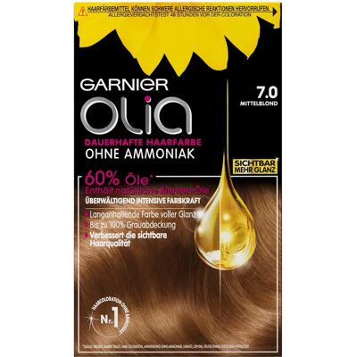 GARNIER Coloration Permanente Olia Mellemblond - Publicité GARNIER Coloration Permanente Olia Mellemblond - Publicité