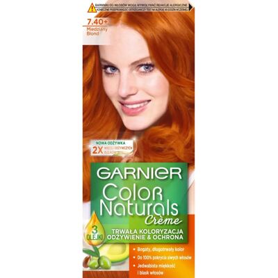 Garnier Color Naturals Blond Cuivre - Coloration capillaire - Publicité Garnier Color Naturals Blond Cuivre - Coloration capillaire - Publicité