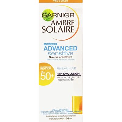Garnier Ambre Solaire Sensitive Advanced Lotion SPF 50+ (50ml) Garnier Ambre Solaire Sensitive Advanced Lotion SPF 50+ (50ml)