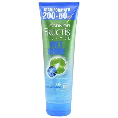 Garnier Fructis Style Wet Shine Gel - 250ml - Gel coiffant - Publicité Garnier Fructis Style Wet Shine Gel - 250ml - Gel coiffant - Publicité