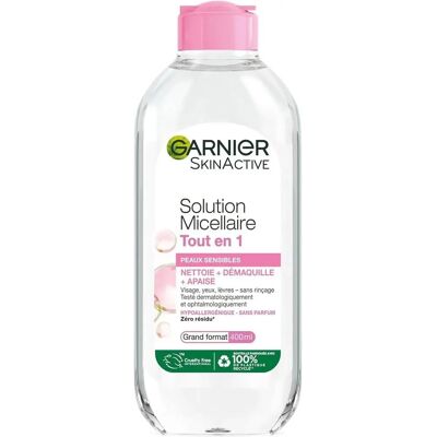 Garnier Eau Micellaire Nettoyante tout-en-un - 400ml - Publicité Garnier Eau Micellaire Nettoyante tout-en-un - 400ml - Publicité