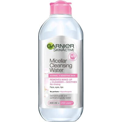 Garnier Skin Active Micellar Rens - Normal & Sensitive - 400ml Garnier Skin Active Micellar Rens - Normal & Sensitive - 400ml