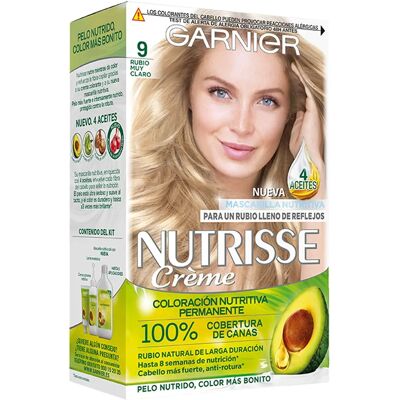 Garnier Nutrisse Sehr Hellblonde Haarfarbe - Haarfarbe Creme - 3 Stück Garnier Nutrisse Sehr Hellblonde Haarfarbe - Haarfarbe Creme - 3 Stück