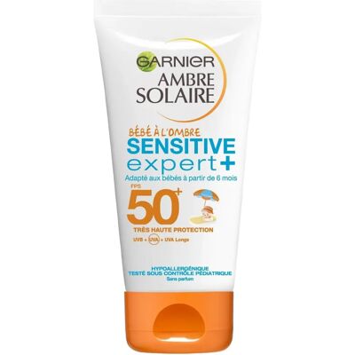 Garnier Ambre Solaire Sensitive Expert SPF 50+ - Crème Solaire Protectrice Garnier Ambre Solaire Sensitive Expert SPF 50+ - Crème Solaire Protectrice